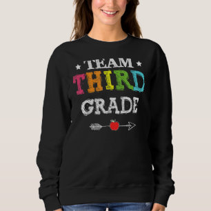 Sudadera Equipo De Tercer Grado De Vuelta A Maestra Escolar