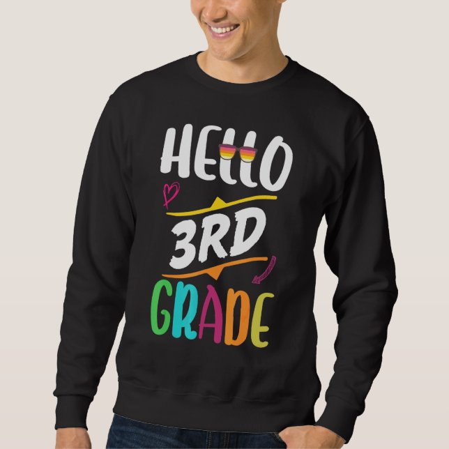 Sudadera Equipo de tercer grado Hola chica de profesores de (Anverso)