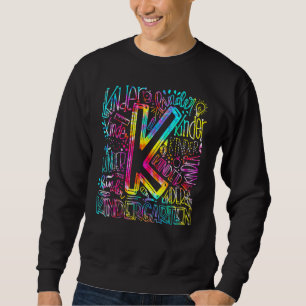 Sudadera Equipo de tipografía de jardín de infantes Tie Dye