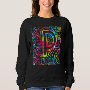 Sudadera Equipo de tipografía preescolar Tipografía de tint