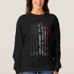 Sudadera Equipo de tiro con arco de EE. UU. Bandera de Esta
