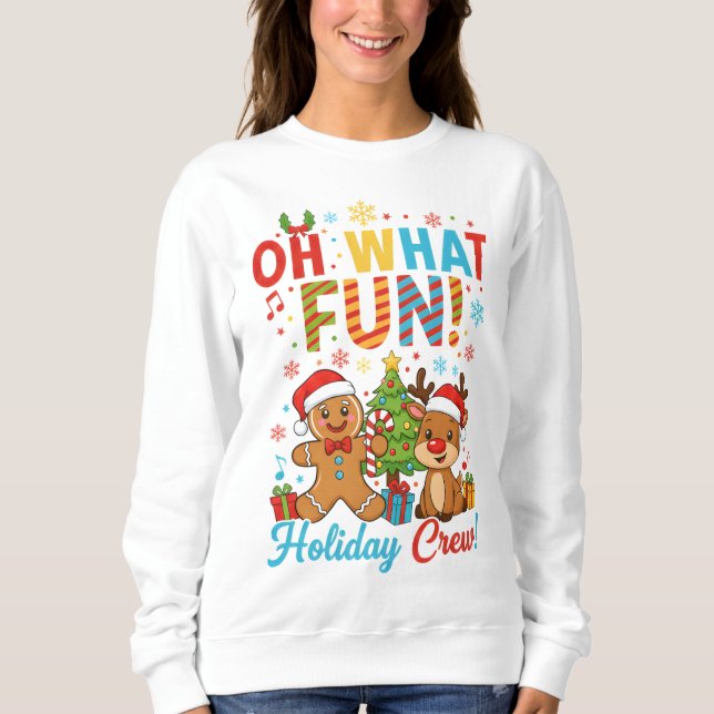 Sudadera Equipo de Vacaciones de Navidad (Anverso)