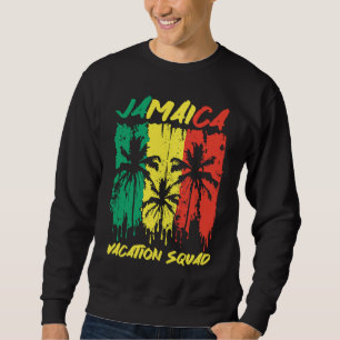 Sudadera Equipo de vacaciones vintage Jamaica Palma Reggae