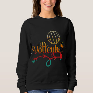 Sudadera Equipo de voleibol deportivo retro atlético Red Sp