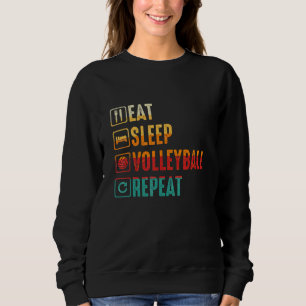 Sudadera Equipo de voleibol deportivo retro atlético Spike