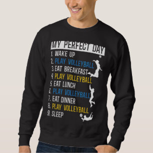 Sudadera Equipo De Voleibol Jugador Vintar Mi Día Perfecto