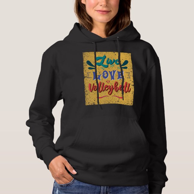 Sudadera Equipo de voleibol Live Love (Anverso)