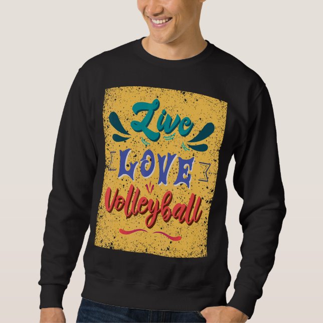 Sudadera Equipo de voleibol Live Love (Anverso)
