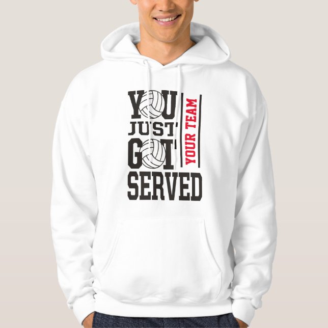 Sudadera Equipo de voleibol Personalizado Motto Hoodie (Anverso)