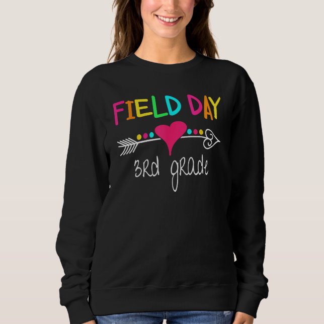 Sudadera Equipo del Día de Campo de 3er Grado Último Día de (Anverso)