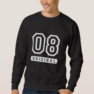 Sudadera Equipo deportivo universitario número 08 cumpleaño