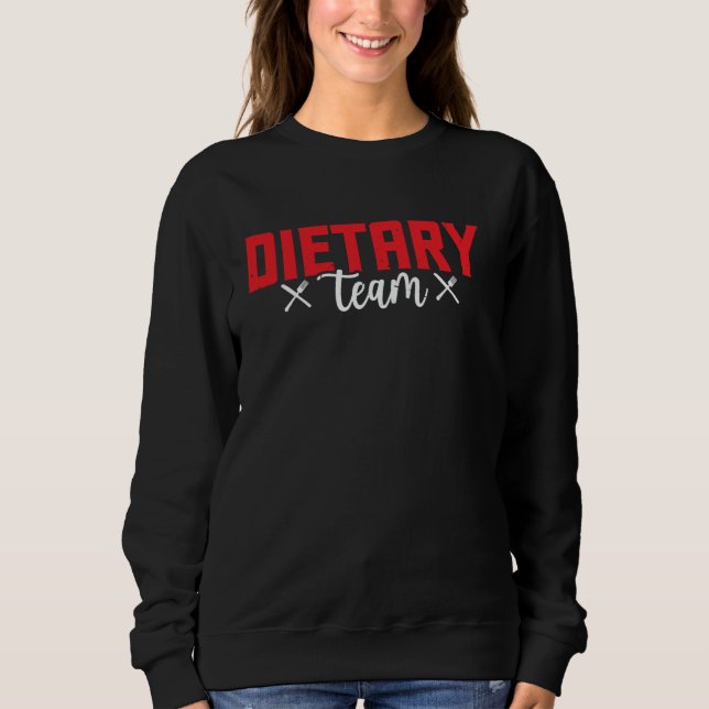 Sudadera Equipo dietético Salud nutricional — (Anverso)