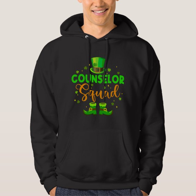 Sudadera Equipo divertido de consejeros duendes día de San  (Anverso)