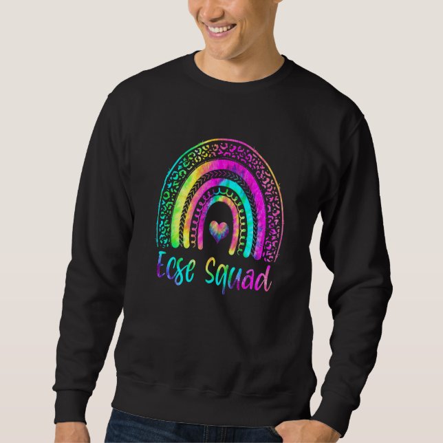 Sudadera Equipo Ecse Squad Tie Dye Arcoíris Regreso a la Es (Anverso)