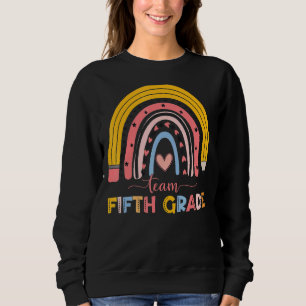 Sudadera Equipo Educativo Cute Arcoiris Quinto Grado Primer