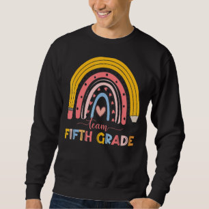 Sudadera Equipo Educativo Cute Arcoiris Quinto Grado Primer