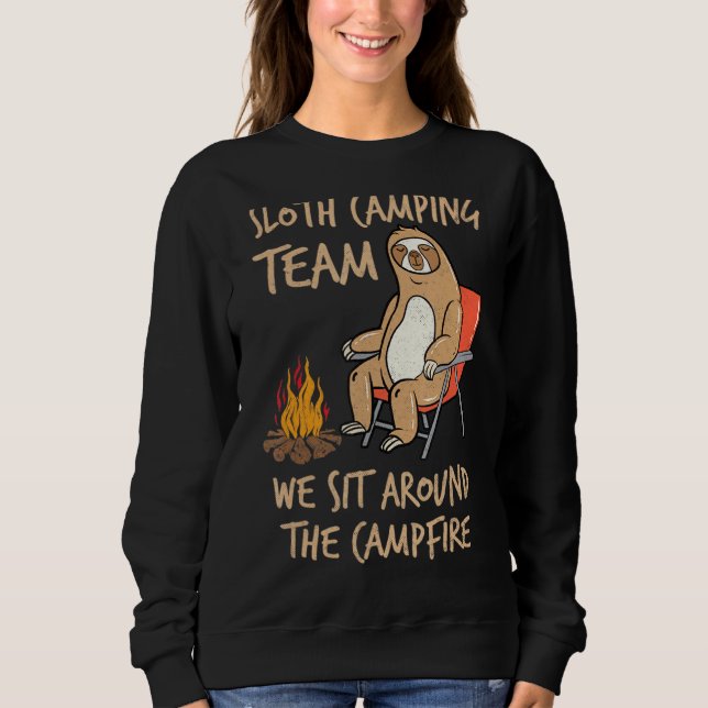 Sudadera Equipo eslovaco de camping alrededor del Campfire  (Anverso)