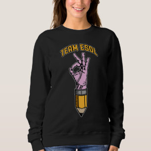 Sudadera Equipo Esol Esl English Como Profesor De Segunda L