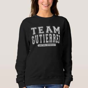 Sudadera Equipo Gutierrez Familia Apellido miembro de la tr