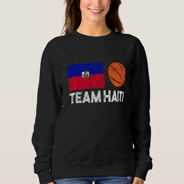 Sudadera Equipo Haití Haití Hincapié en la Bandera Haitiana (Anverso)