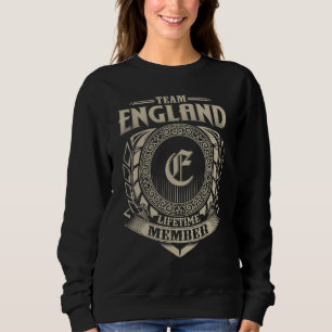 Sudadera Equipo INGLATERRA Miembro Vitalicio Vintage Famili