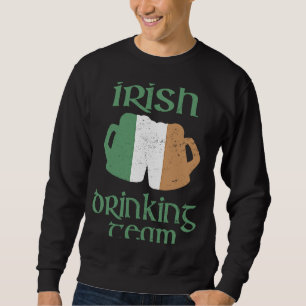 Sudadera Equipo irlandés de bebidas Bandera de Irlanda del