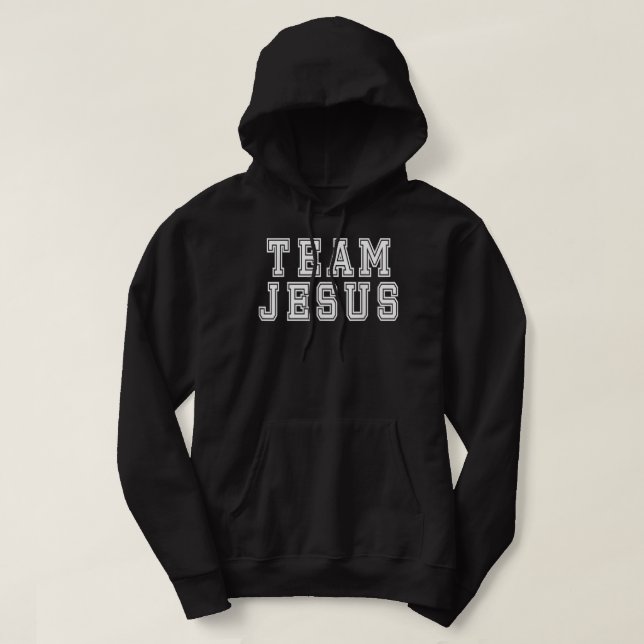 Sudadera Equipo Jesús Creyente Cristiano Religioso Crítico  (Diseño del anverso)