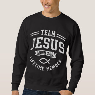 Sudadera Equipo Jesús Juan 316 Dios cristiano miembro de po