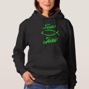 Sudadera Equipo Jesús Pescado Fe Cristiano Señor Jesús Dios