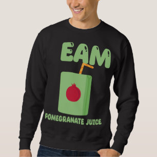Sudadera Equipo Jugo de granada Diseño de Comida Tropical