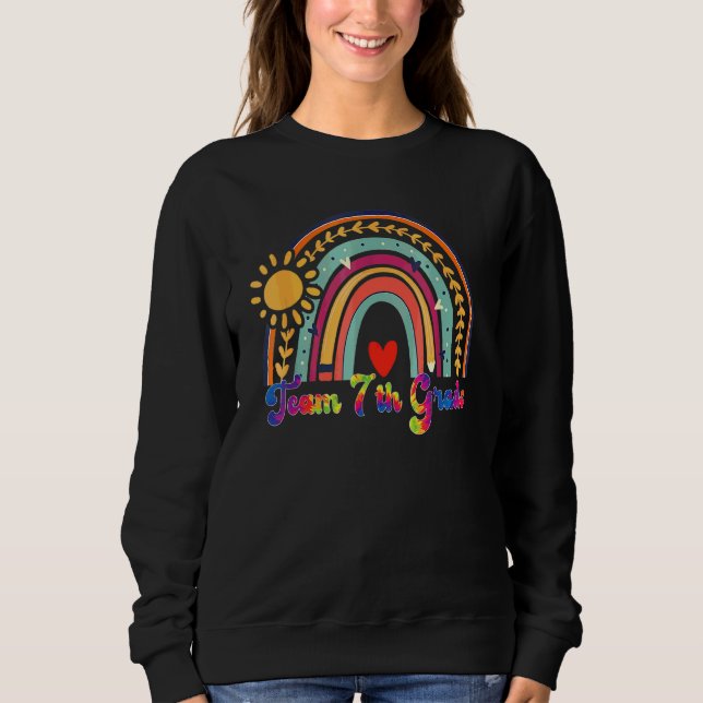 Sudadera Equipo Maestro de Séptimo Grado Estudiante  De vue (Anverso)