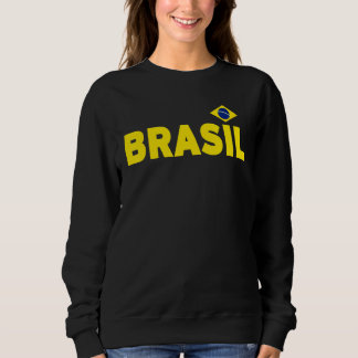 Sudadera Equipo Nacional de Brasil Bandera de Fútbol Brasil