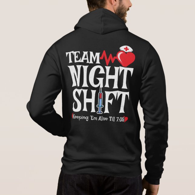 Sudadera Equipo Night Shift - Enfermera de Night Shift (Reverso)