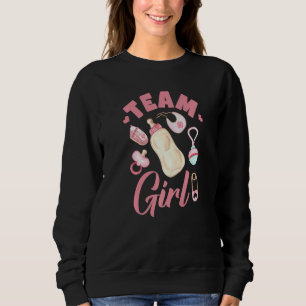 Sudadera Equipo Niña Lazos Rosados Fiesta de Revelación de
