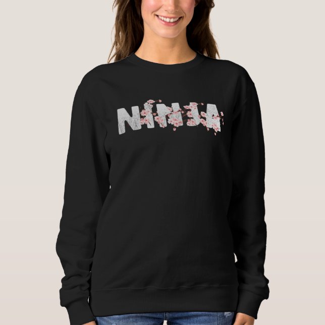Sudadera Equipo Ninja Cherry Blossom Funny Gamers Tee Gamer (Anverso)