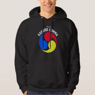 Sudadera Equipo Oxford Comma Grammar Nerd Club Inglés Funny