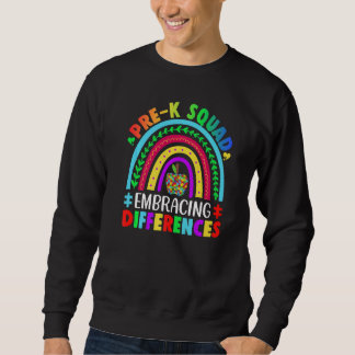 Sudadera Equipo Pre K Aceptando Diferencias Autismo SPED Ma
