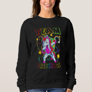 Sudadera Equipo Preescolar Unicornio Dabbing Maestro Niños