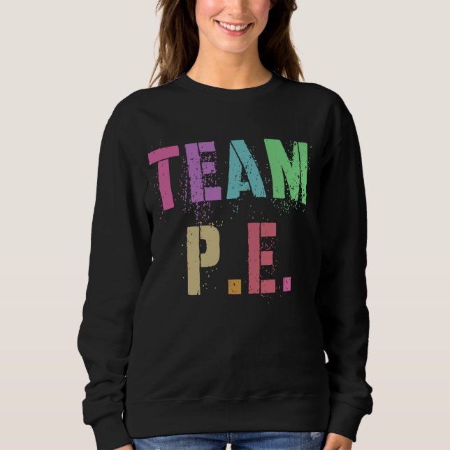 Sudadera Equipo Retro de Educación Física Profesor de EF (Anverso)