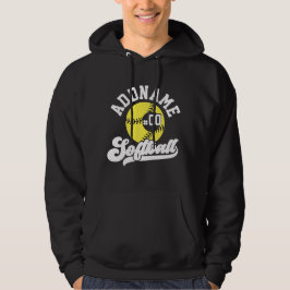 Sudadera Equipo Retro de Softbol Personalizado con Nombre d