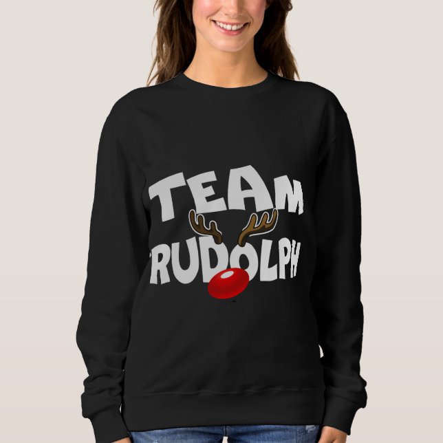 Sudadera Equipo Rudolph Navidades Cute Rindeer Deer Lover G (Anverso)