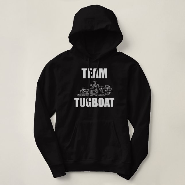 Sudadera Equipo Tirador Tirador Tug Boat Diseño Buque Lov (Diseño del anverso)