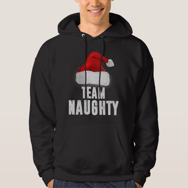 Sudadera Equipo travieso Navidades divertidos Pajama Famili (Anverso)