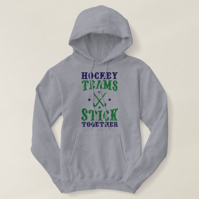 Sudadera Equipos de hockey de campo se juntan con la hoody (Diseño del anverso)