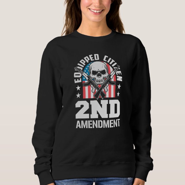 Sudadera Equipped Citizen 2nd Amendment Pro Gun Pro USA Pat (Anverso)