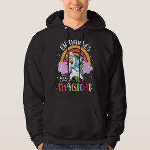 Sudadera Er Enfermeras Rn Enfermería Magia Unicornio Arcoir
