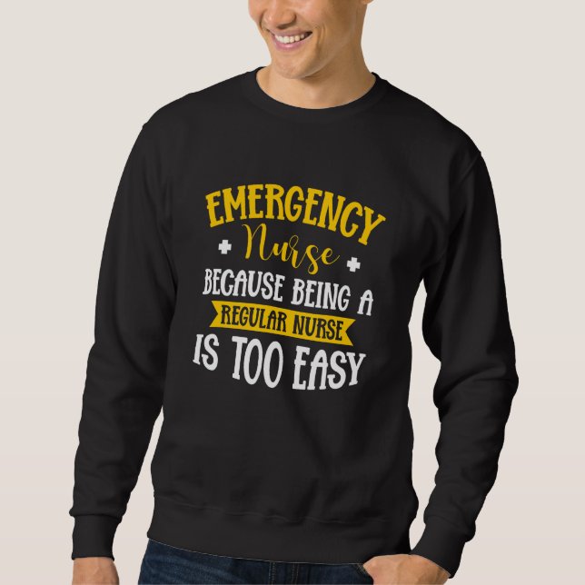 Sudadera ER Nurse Emergency Nurse (Anverso)