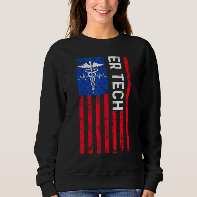 Sudadera Er Technician Emergency Room Tech 18 (Anverso)