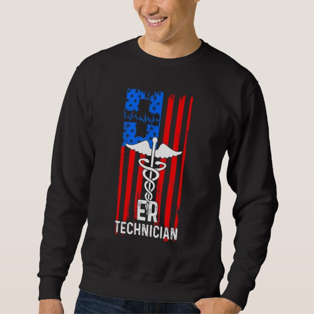 Sudadera Er Technician Emergency Room Tech 37 (Anverso)