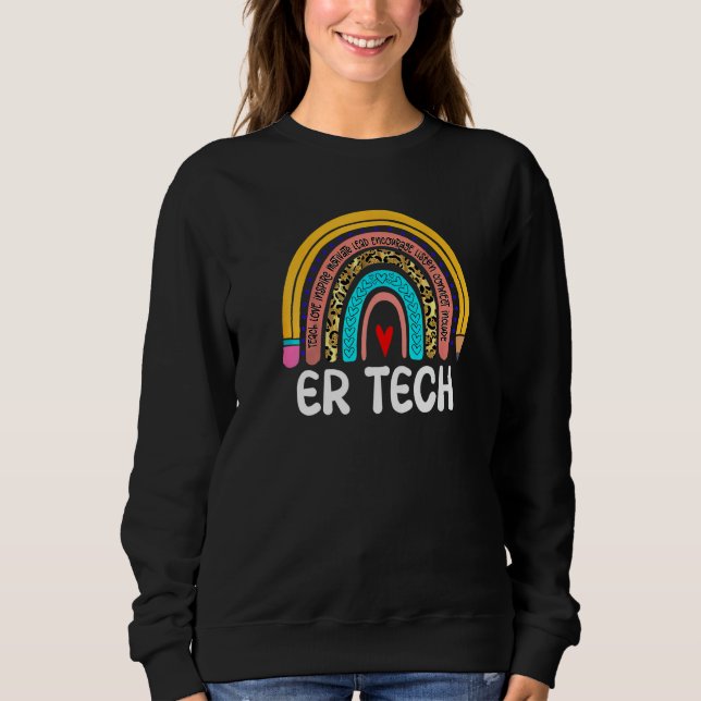 Sudadera Er Technike Rainbow Healthcare Emergency Room Me (Anverso)